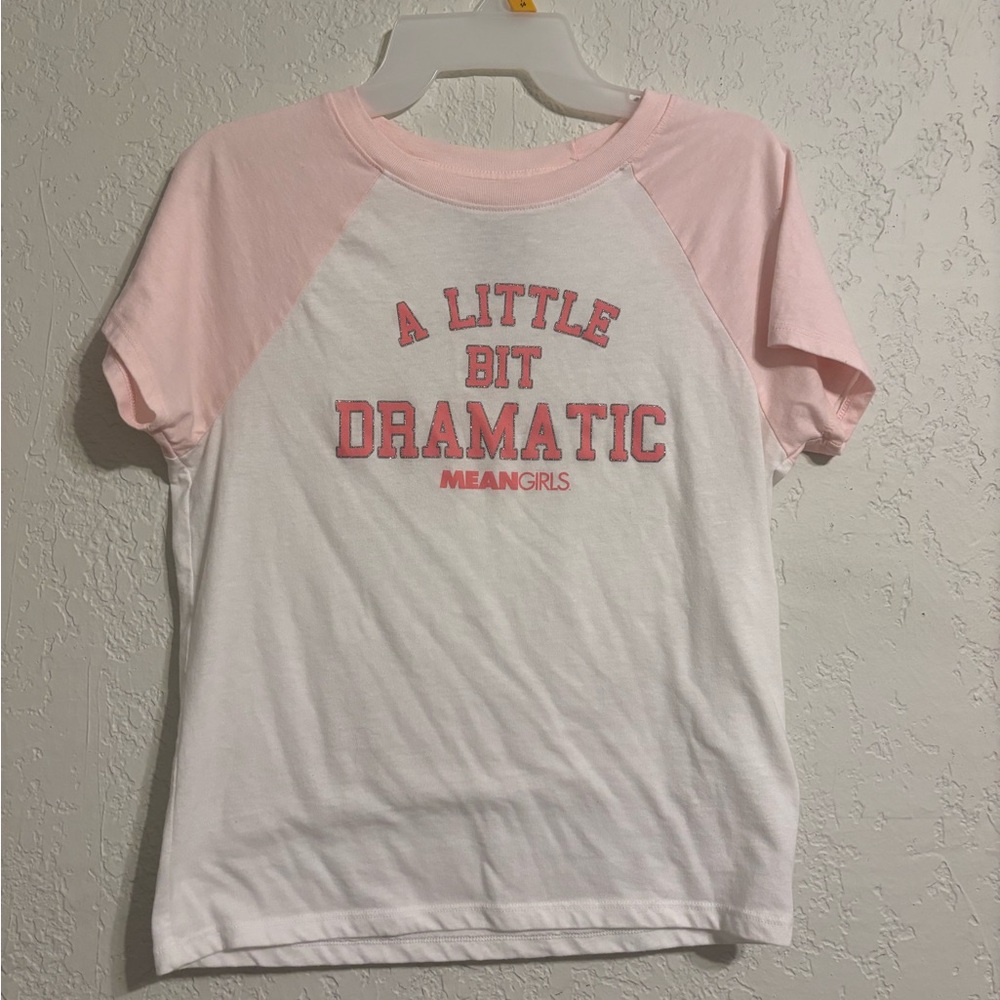 Mean Girls Pink and White Graphic Tee